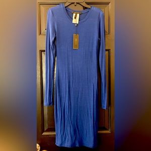 BCBG MAXAZRIA women’s royal blue long sleeved dress, size smal